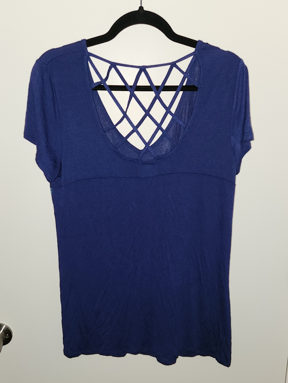 Harley-Davidson Rhinestone Live To Ride Free Bar & Shield Tee Size XL Blue - Picture 2 of 6